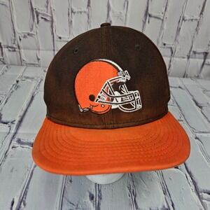 VTG Y2K New Era 9FIFTY Cleveland Browns NFL Football Snapback Hat‎ Brown OSFM
